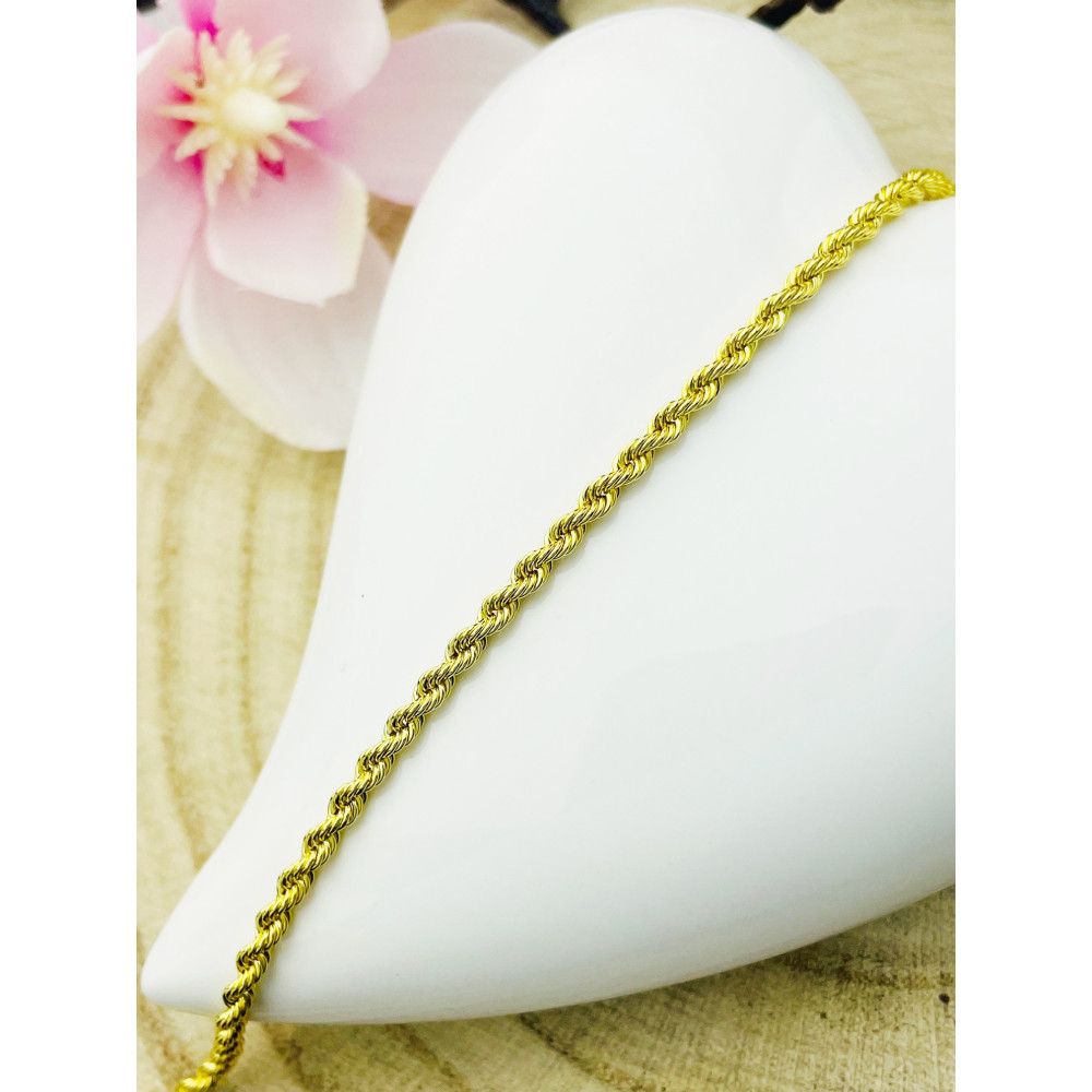 Diamondi Damen Goldarmband Rope Armb??nder Kord Magic