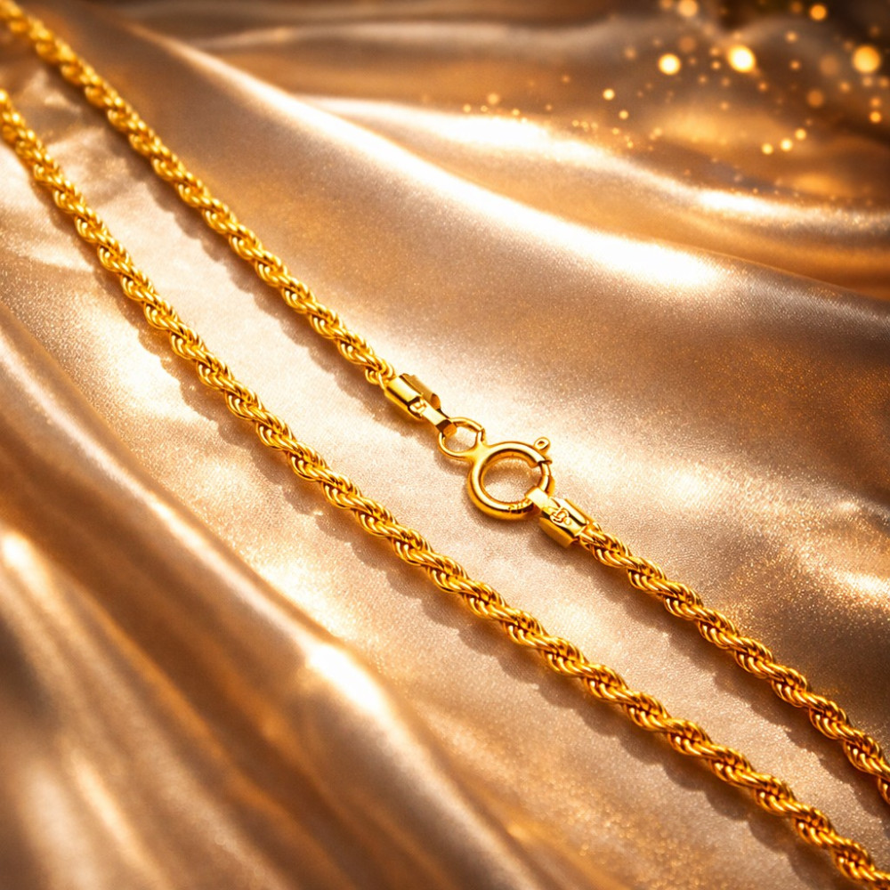 Złoty łańcuszek Korda Kordel Rope
