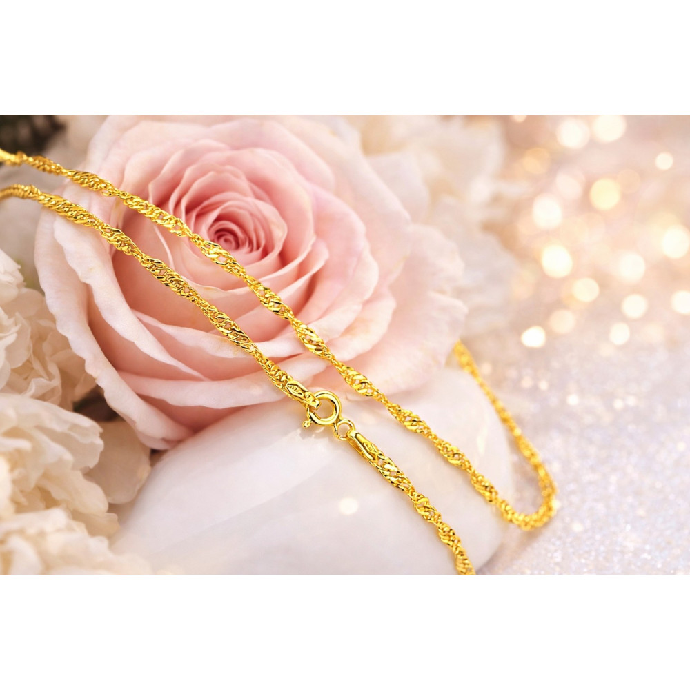 Goldkette Halskette Gelbgold Collier Singapur Magic
