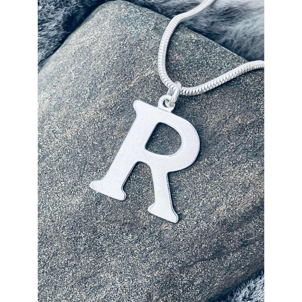 Silber Anhänger Buchstabe R Kettenanhänger
