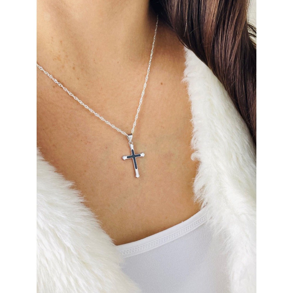 925 Silber Medaillon Anh??nger Kreuz