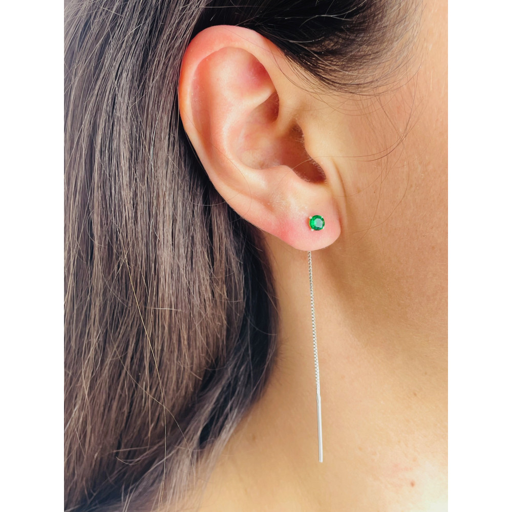 925 Silber Ohrringe mit Zirkonia