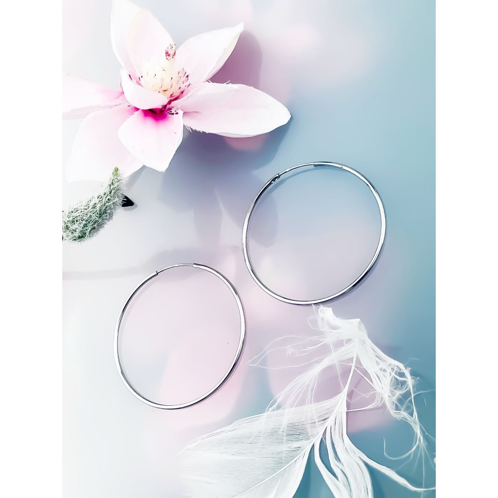 Kreis 925 Silber Ohrringe Damen