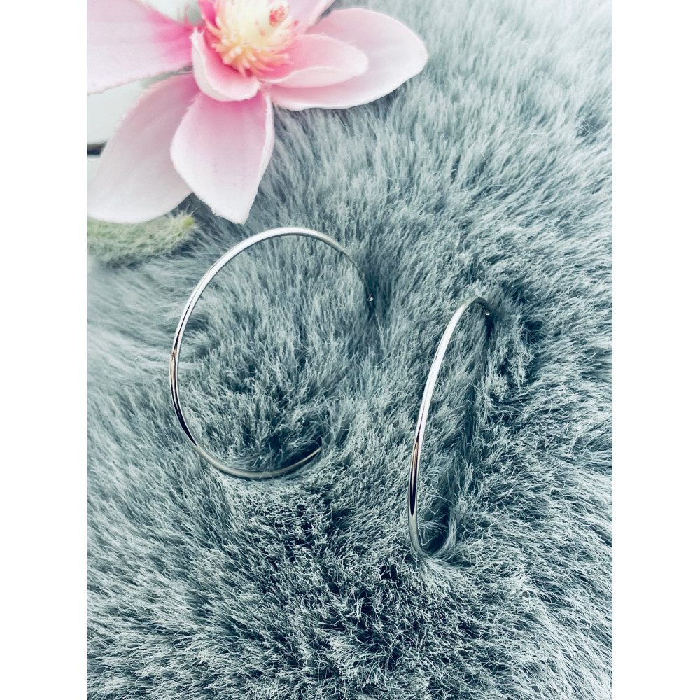 Kreis 925 Silber Ohrringe Damen