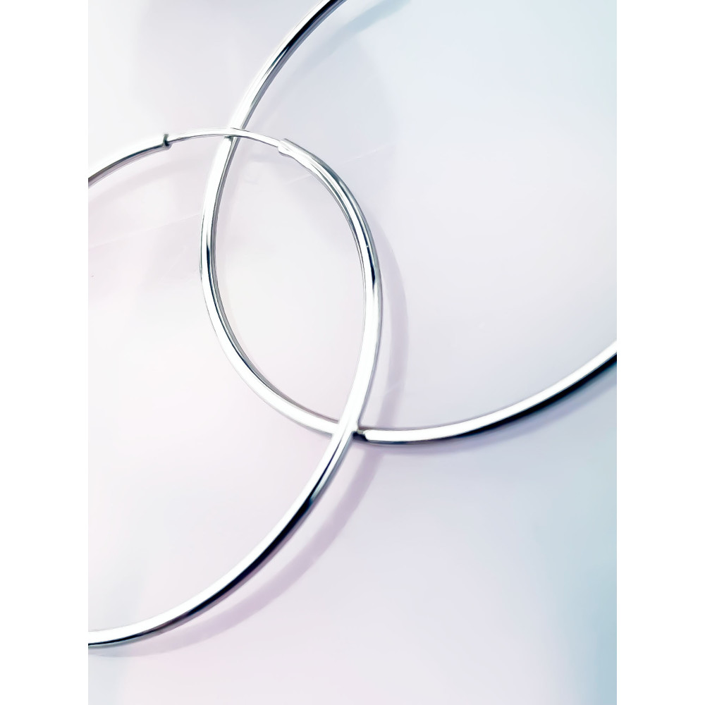 Kreis 925 Silber Ohrringe Damen