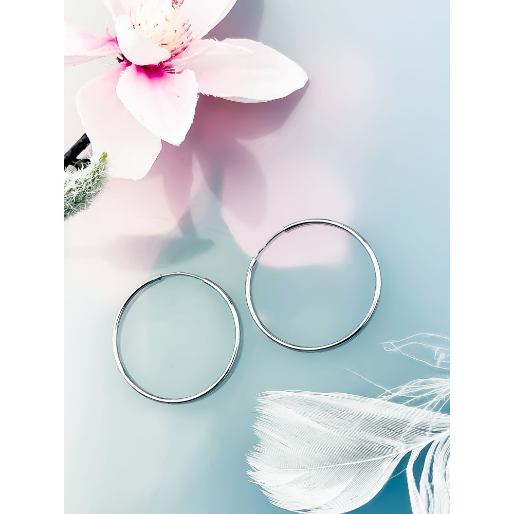 Kreis 925 Silber Ohrringe Damen