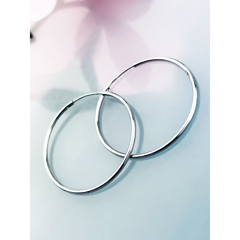 Kreis 925 Silber Ohrringe Damen