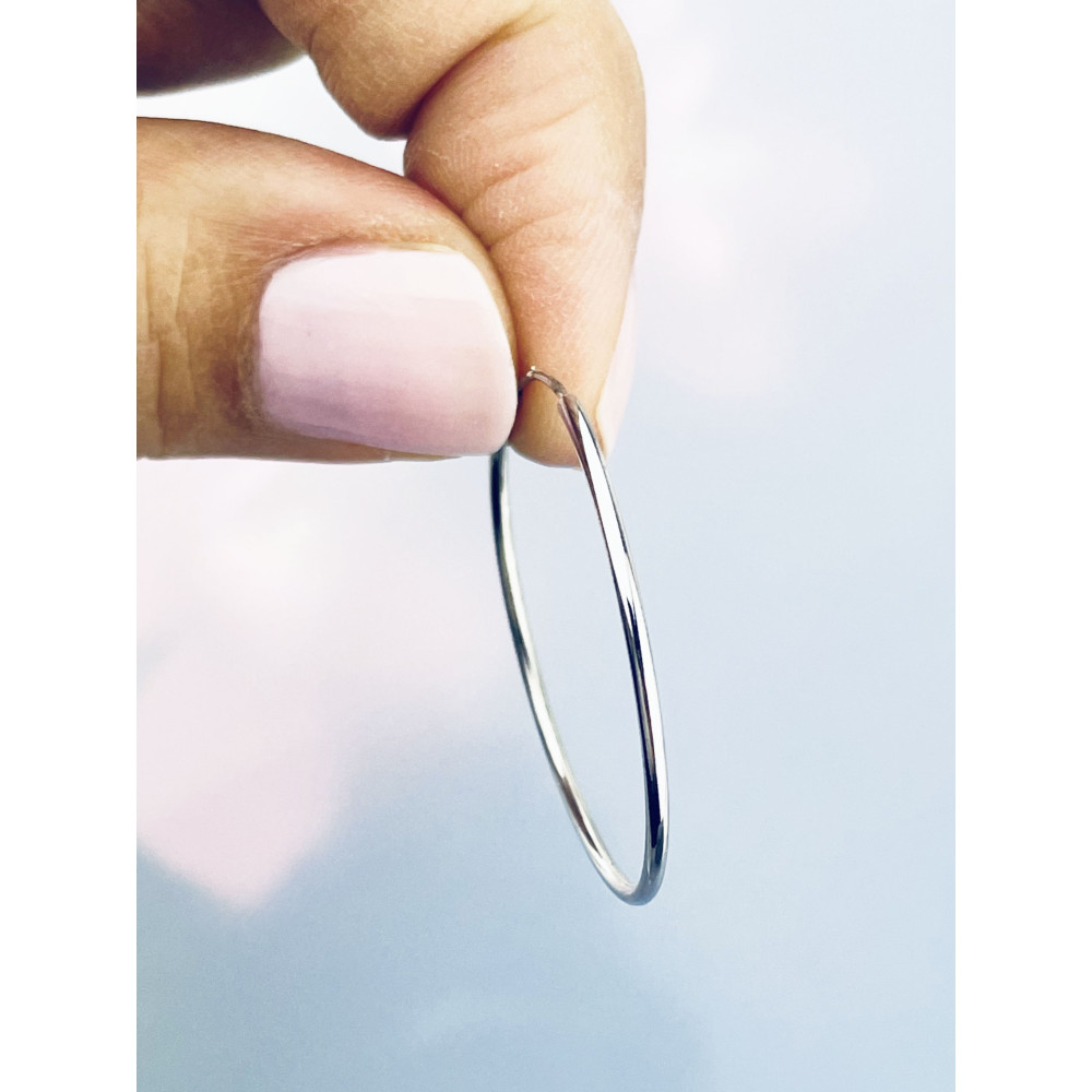 Kreis 925 Silber Ohrringe Damen