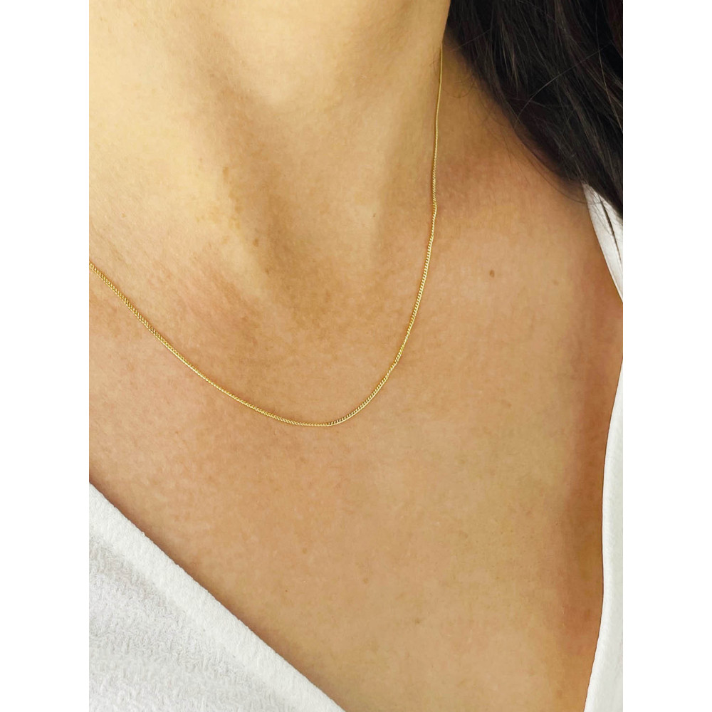 Goldkette Panzerkette Halskette Collier Echt Gold 375er