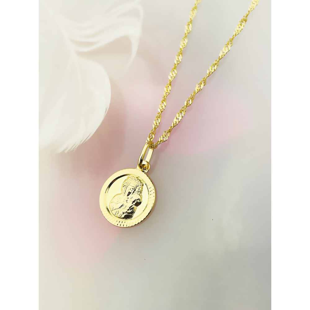 Anhänger Madonna Maria  Gelbgold Gold 375er