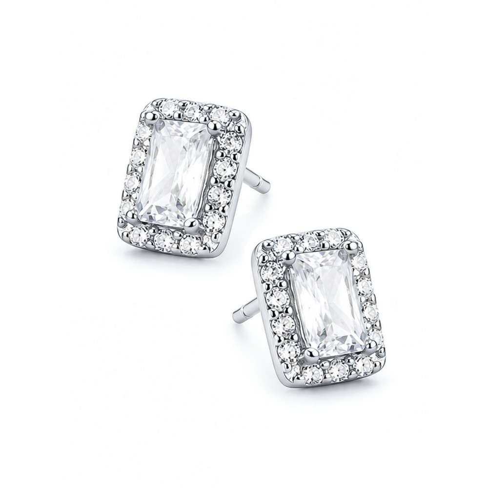 925 Silber Ohrringe Ohrstecker mit Zirkonia