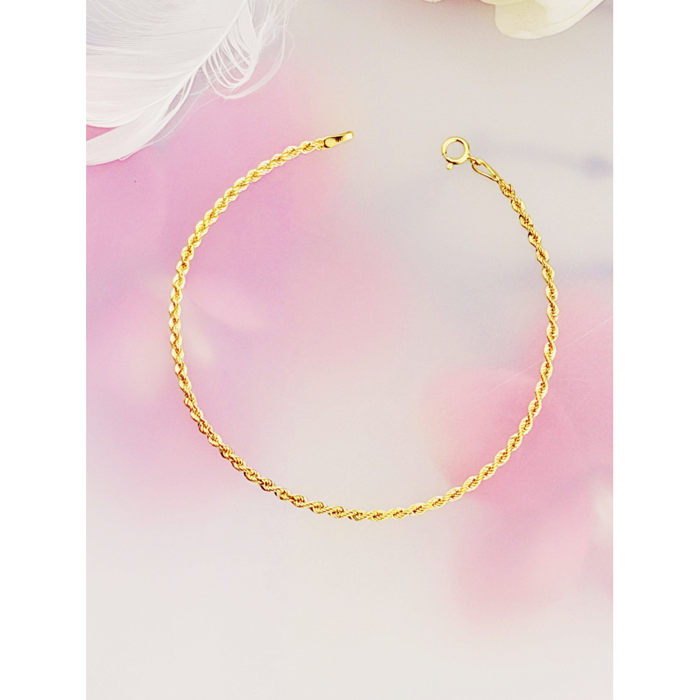 Damen Goldarmband Rope Kord Magic Diamondi 375er 9KT