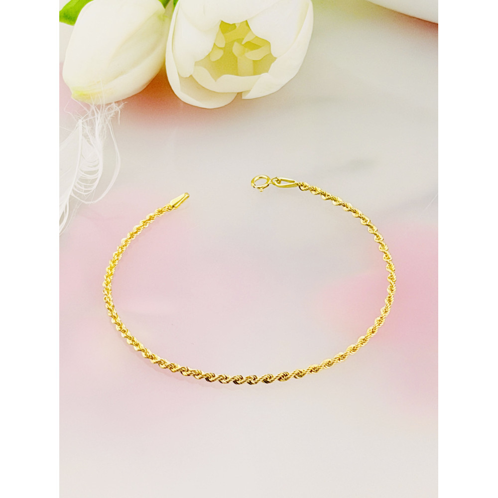 Damen Goldarmband Rope Kord Magic Diamondi 375er 9KT