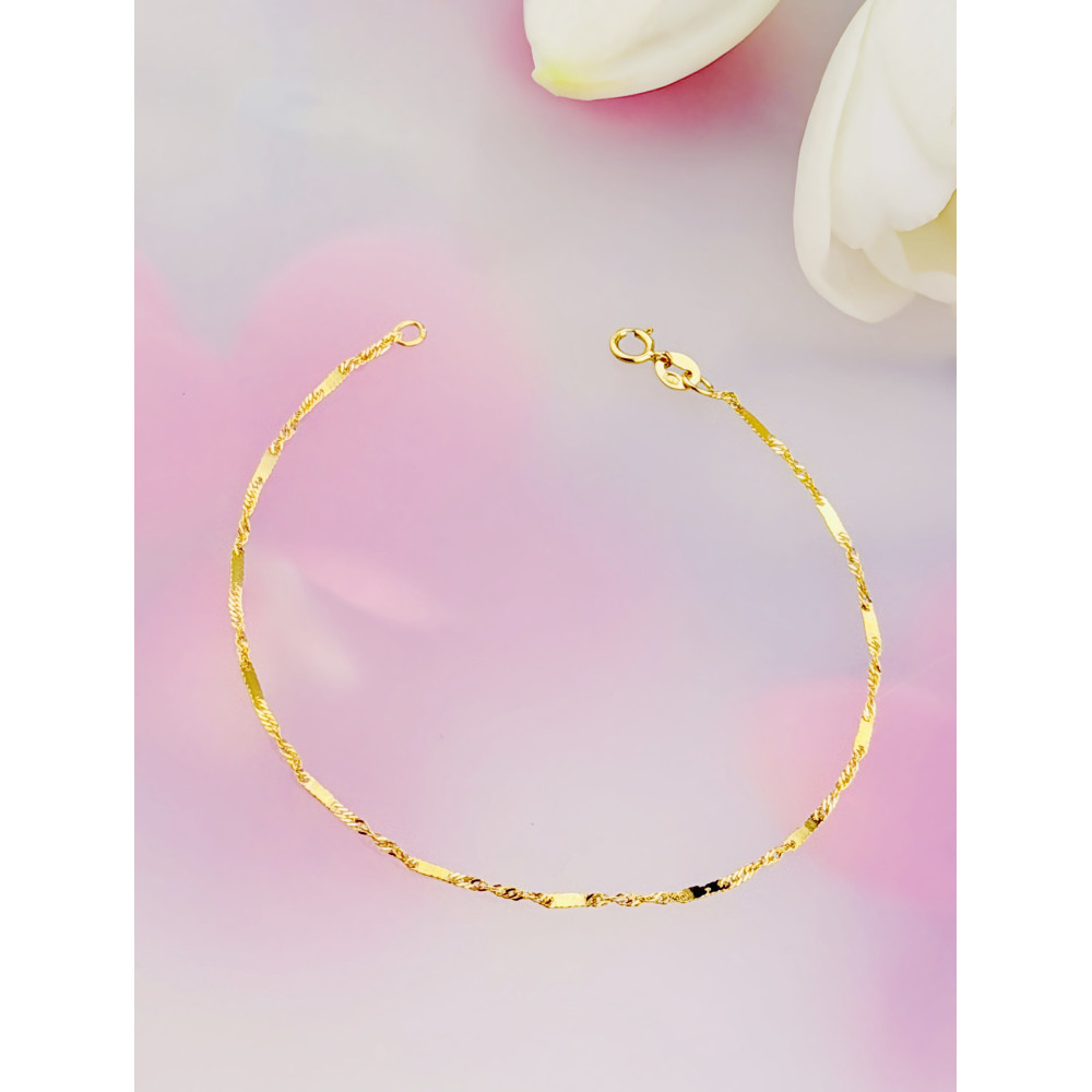 Diamondi Damen Goldarmband Singapure Magic 585er 14KT