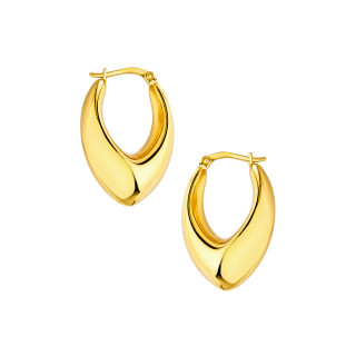 Kolczyki złoto żółte próby 585 2.5cm | DIAMONDI
