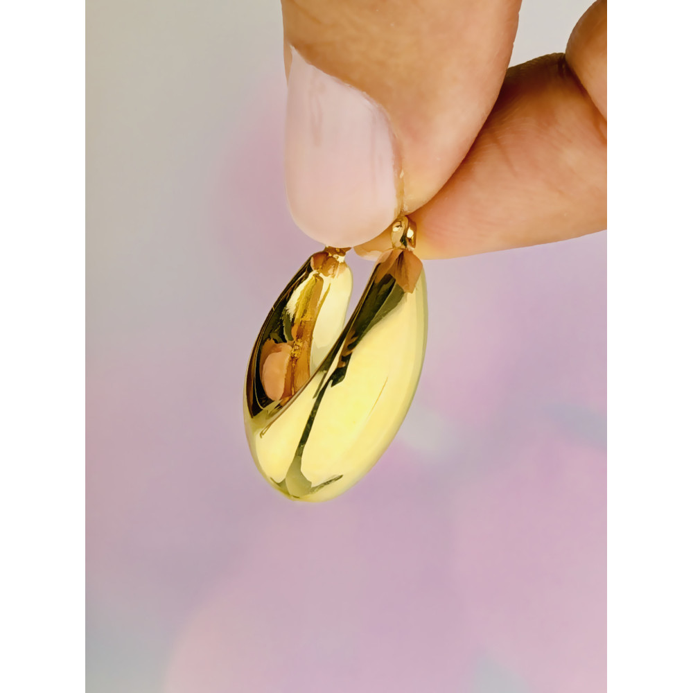 Ohrringe Gelbgold 585er 2,5cm | DIAMONDI