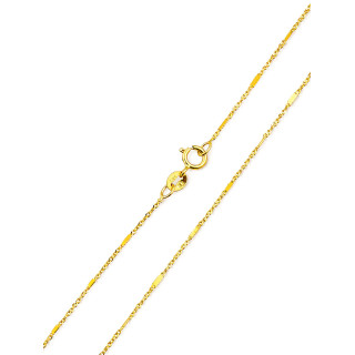 Łańcuszek złoto żółte próby 585, splot singapur 45cm | DIAMONDI