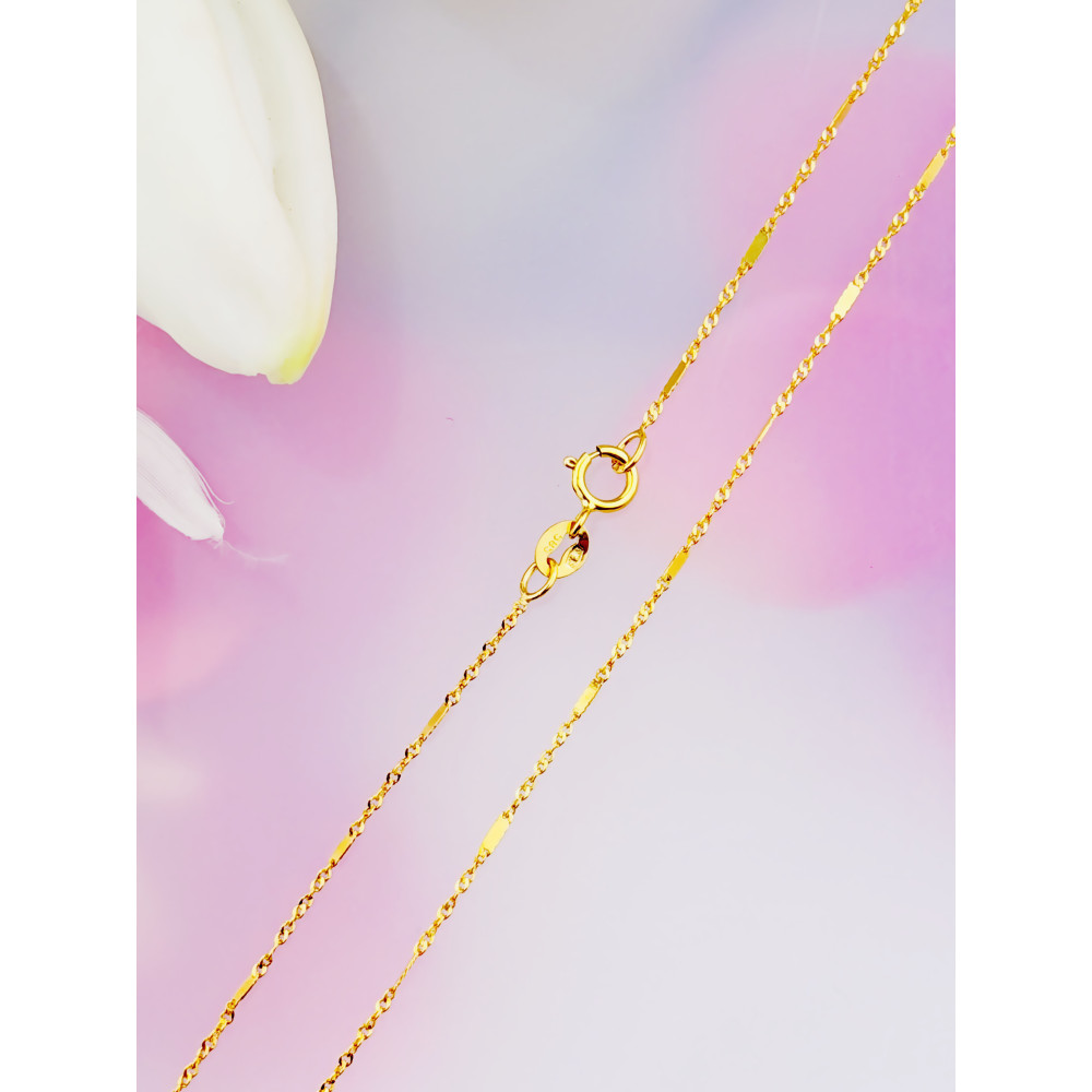 Łańcuszek złoto żółte próby 585, splot singapur 45cm | DIAMONDI