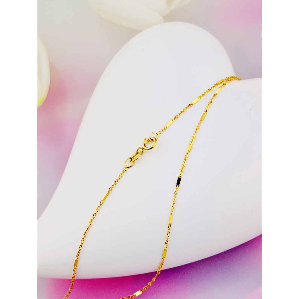 Łańcuszek złoto żółte próby 585, splot singapur 50cm | DIAMONDI