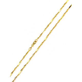 Łańcuszek złoto żółte próby 585, splot singapur 45cm | DIAMONDI