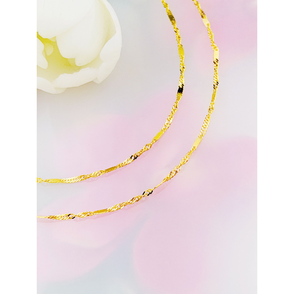 Kette Gelbgold 585er, Singapur 50cm | DIAMONDI
