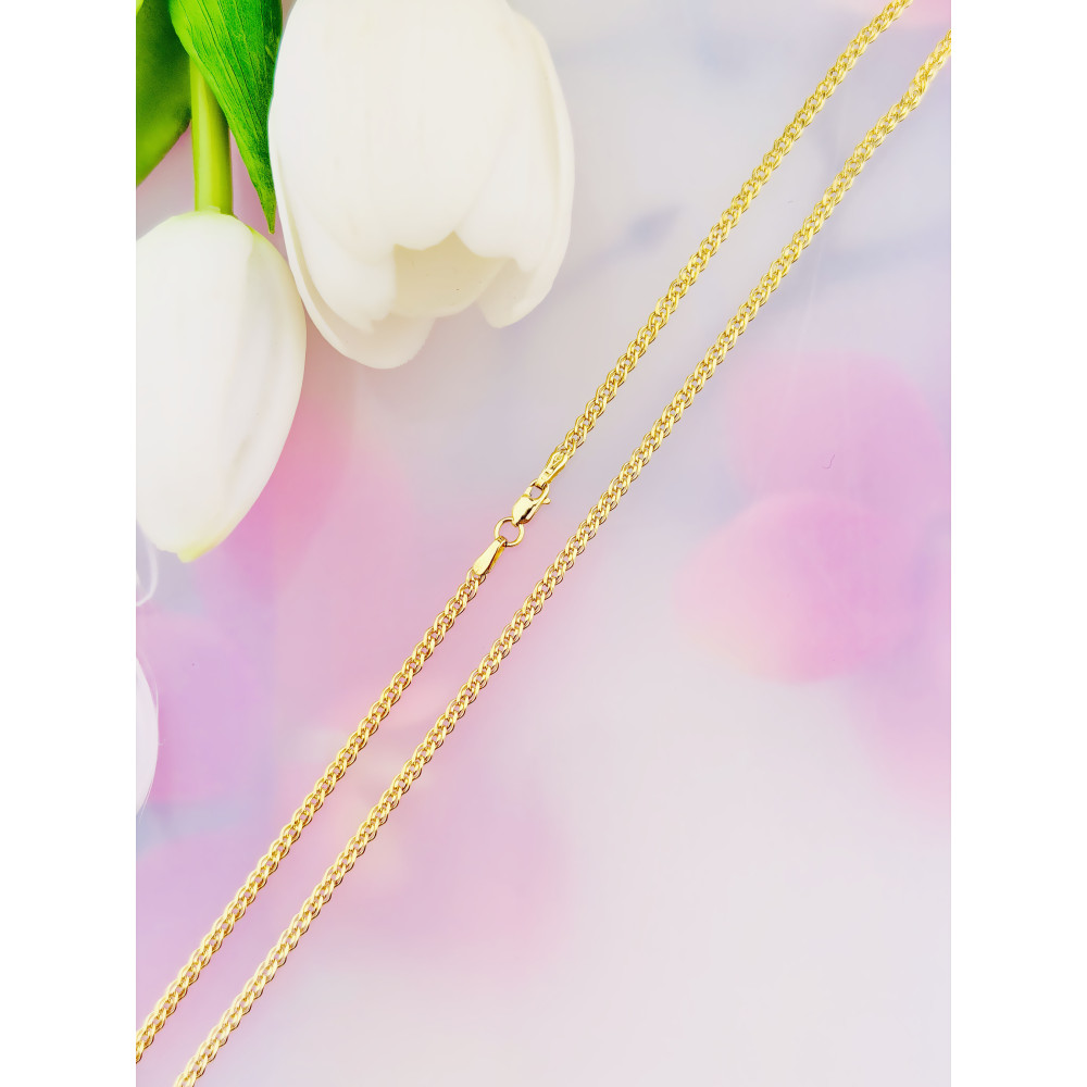 Łańcuszek złoto żółte próby 585, splot monaliza 50cm | DIAMONDI