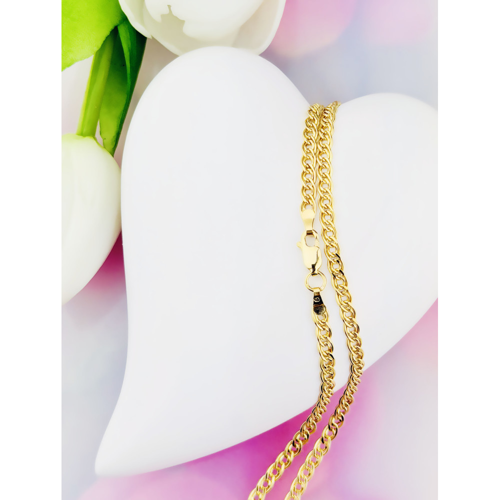 Łańcuszek złoto żółte próby 585, splot monaliza 50cm | DIAMONDI
