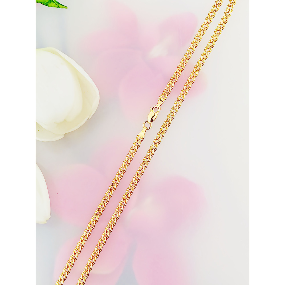 Łańcuszek złoto żółte próby 585, splot monaliza 50cm | DIAMONDI