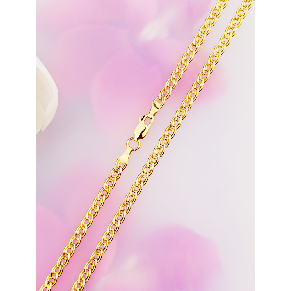 Łańcuszek złoto żółte próby 585, splot monaliza 50cm | DIAMONDI