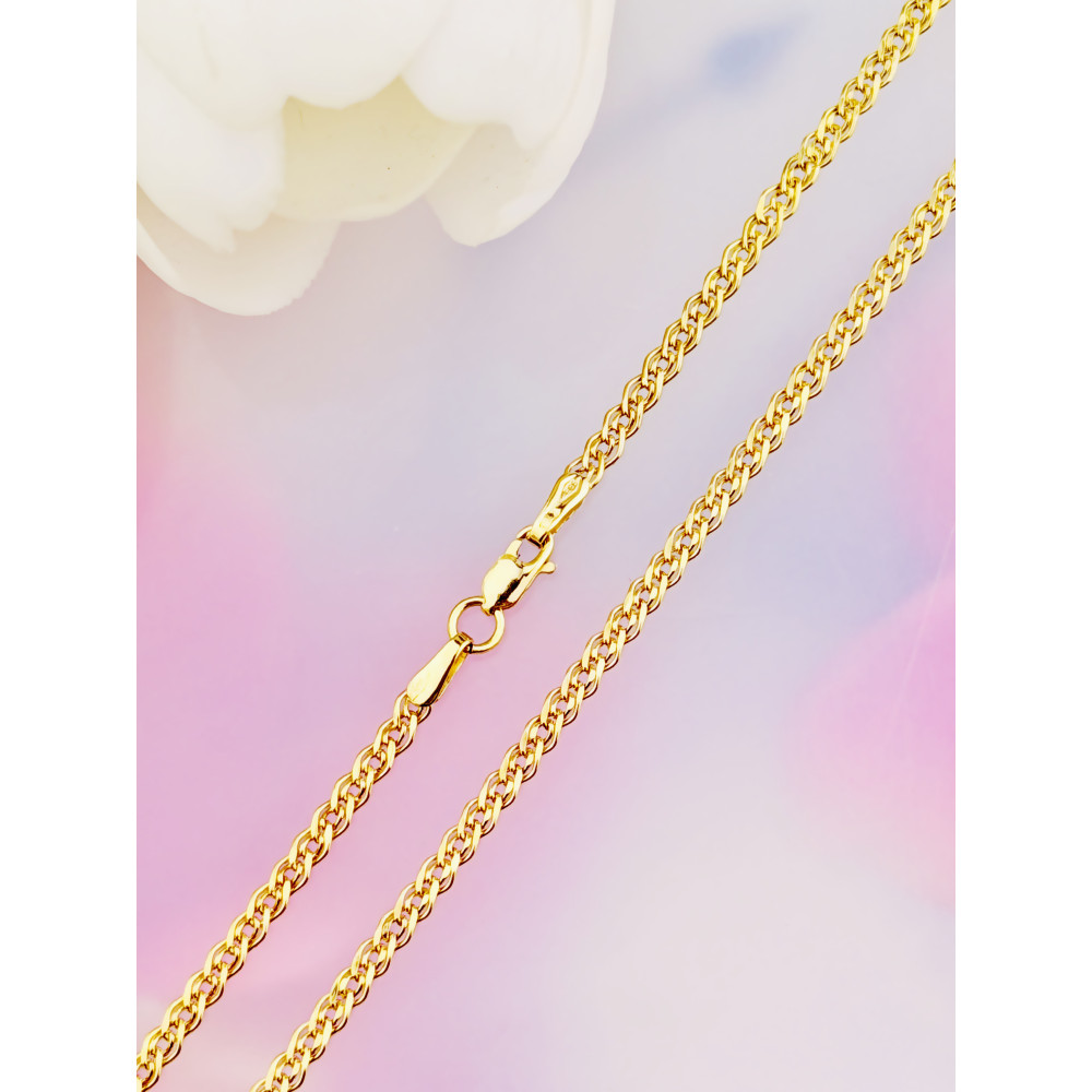 Łańcuszek złoto żółte próby 585, splot monaliza 60cm | DIAMONDI