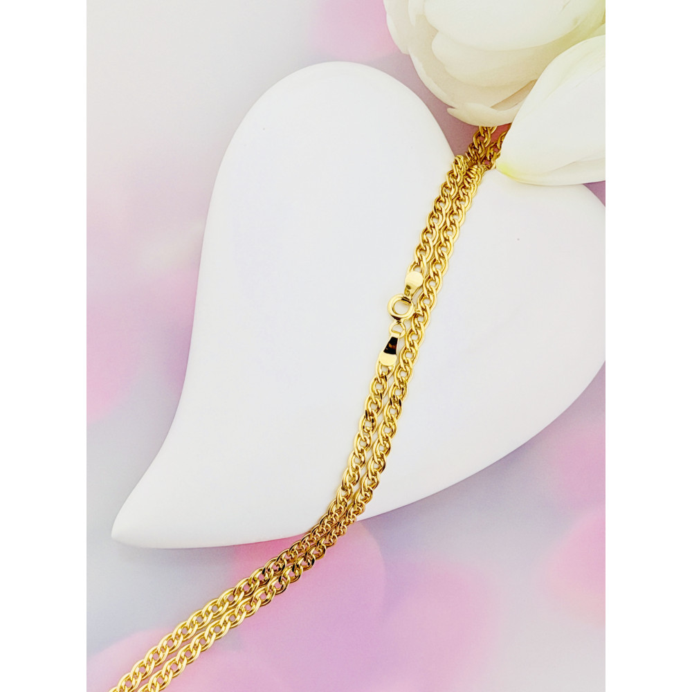 Łańcuszek złoto żółte próby 585, splot monaliza 45cm | DIAMONDI