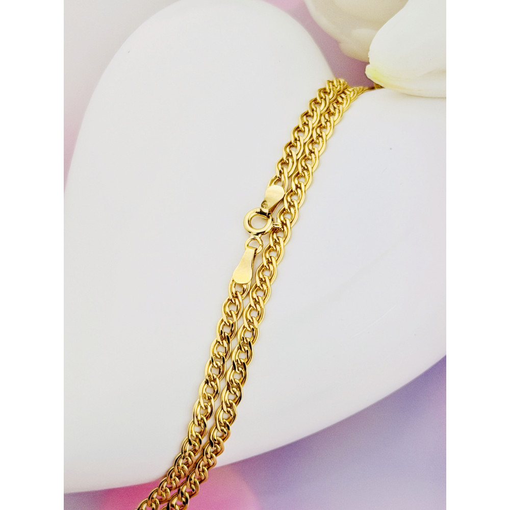 Łańcuszek złoto żółte próby 585, splot monaliza 45cm | DIAMONDI