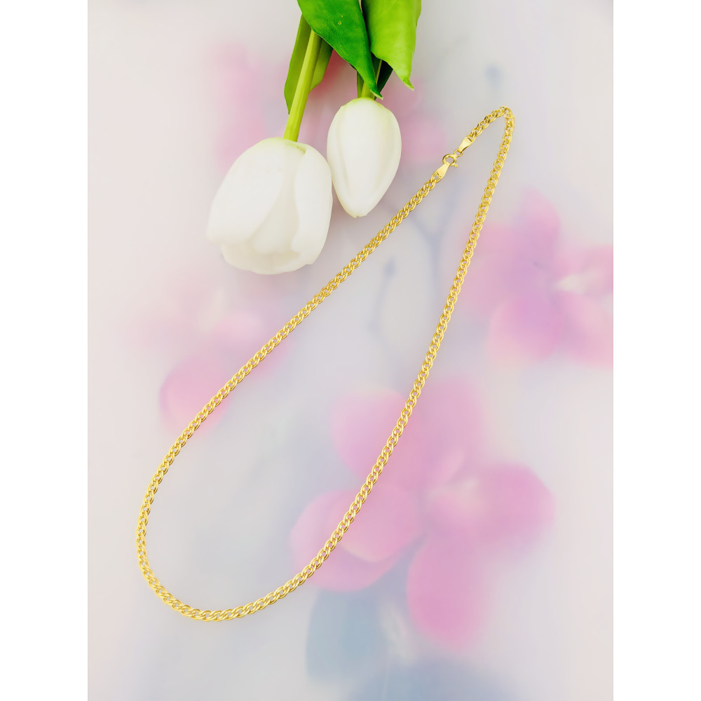 Łańcuszek złoto żółte próby 585, splot monaliza 45cm | DIAMONDI