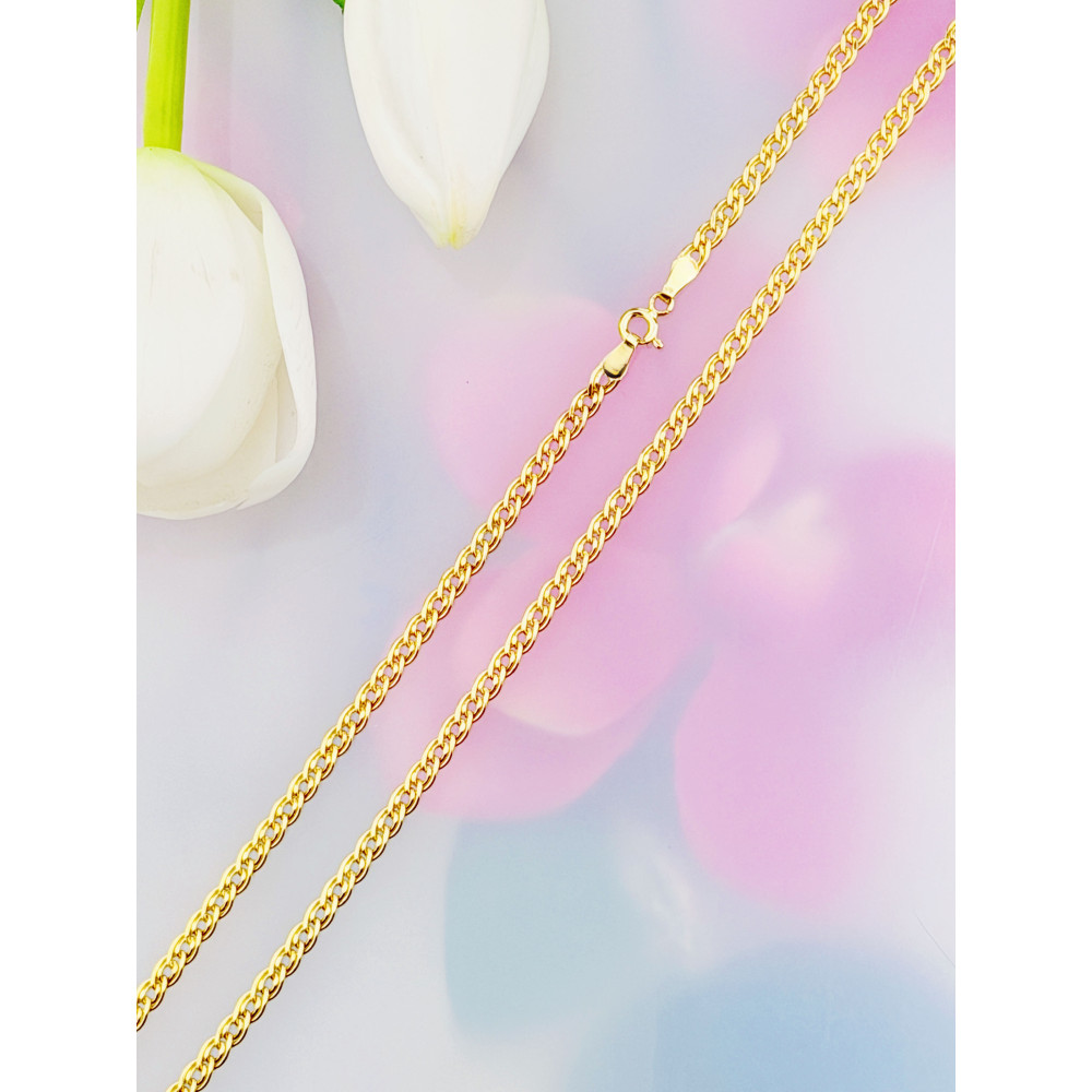 Łańcuszek złoto żółte próby 585, splot monaliza 45cm | DIAMONDI