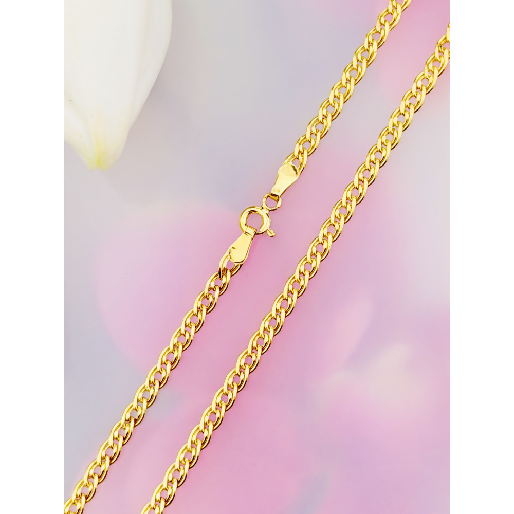Łańcuszek złoto żółte próby 585, splot monaliza 45cm | DIAMONDI
