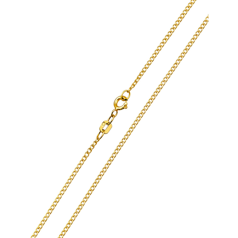 Łańcuszek złoto żółte próby 585, splot pancerka 50cm | DIAMONDI