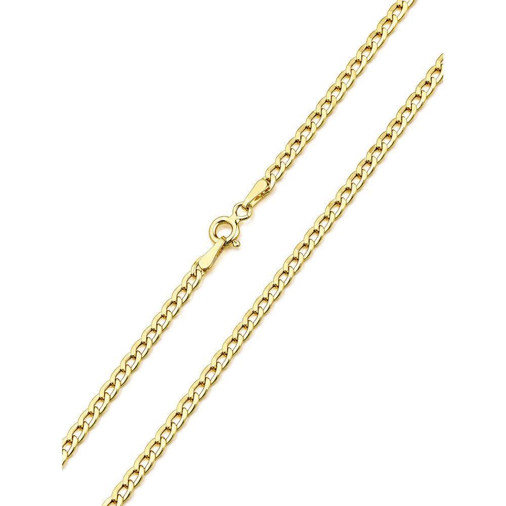 Łańcuszek złoto żółte próby 585, splot pancerka 50cm | DIAMONDI