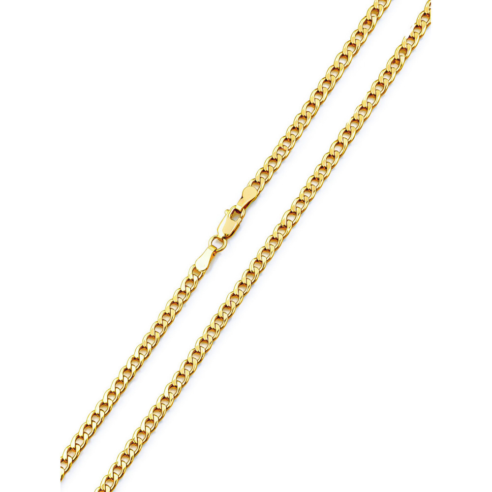 Łańcuszek złoto żółte próby 585, splot pancerka 45cm | DIAMONDI