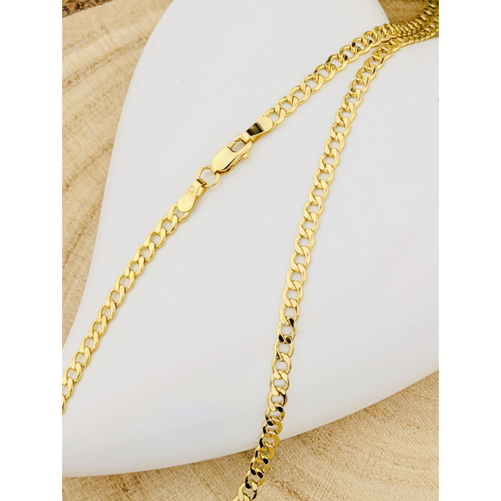 Łańcuszek złoto żółte próby 585, splot pancerka 45cm | DIAMONDI