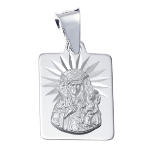 Silber Anhänger Madonna Maria mit Jesuskind Erstkommunion 925er