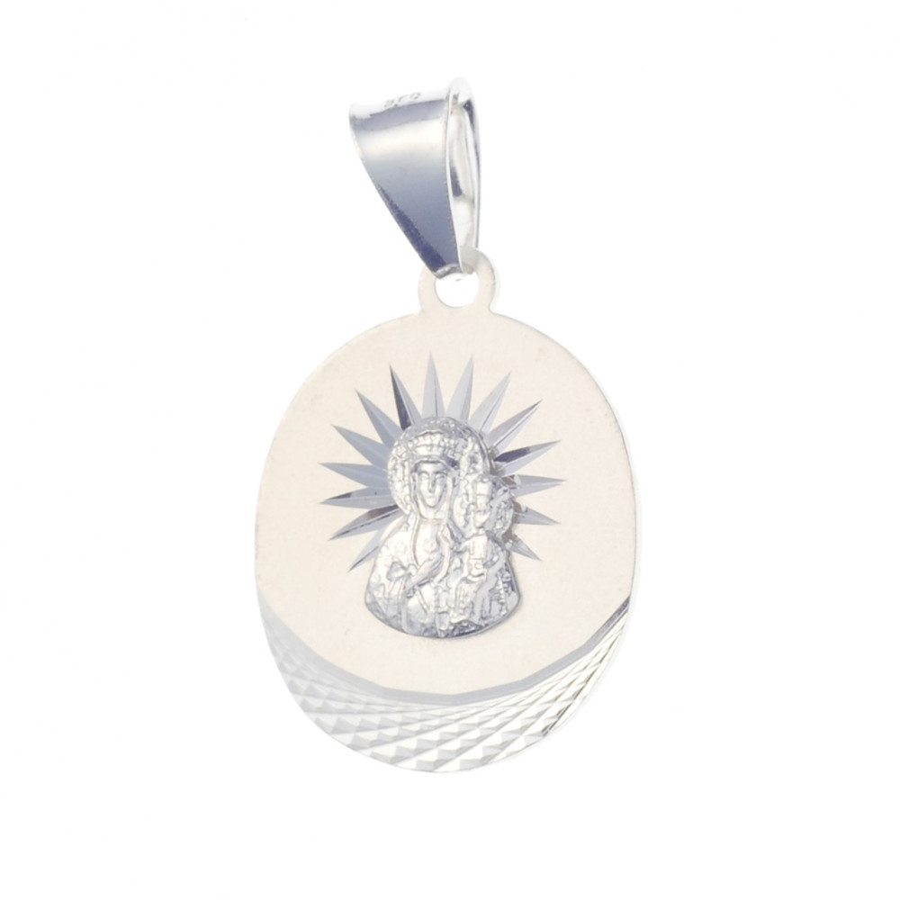 Silber Anhänger Madonna Maria mit Jesuskind Erstkommunion 925er