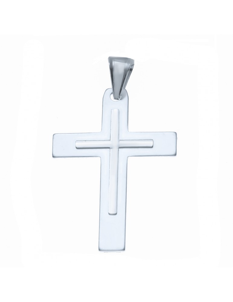 Silber Anhänger Kreuz mit Jesus Christus Erstkommunion Taufe