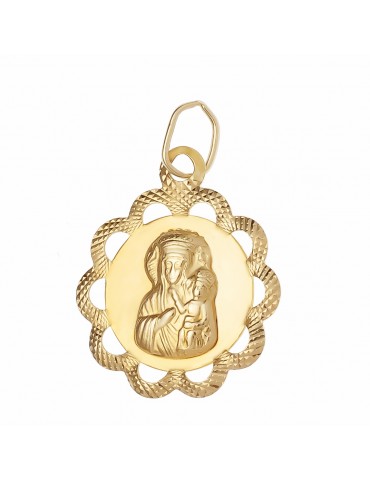 Anhänger Madonna Maria mit Jesuskind Goldanhänger