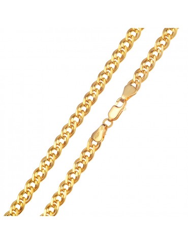 Goldkette Halskette Kette Nonnakette Doppelpanzerkette Gelbgold 585er 14KT