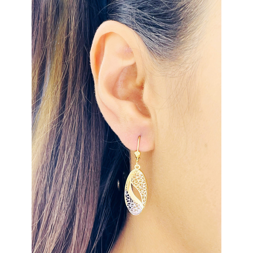 Ohrringe Ohrhänger Ohrstecker Ohrschmuck Gelbgold Paar