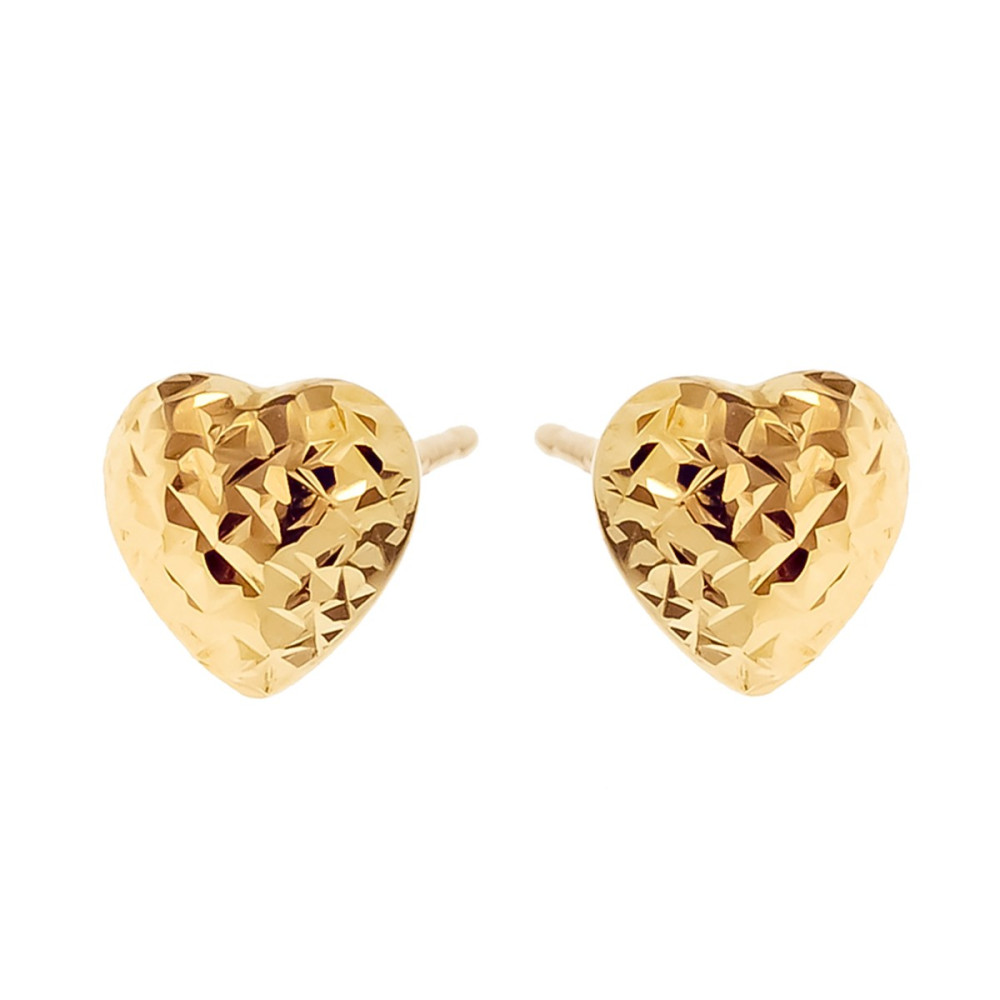 Gold Ohrringe Herzen Ohrhänger Ohrstecker Ohrschmuck Gelbgold