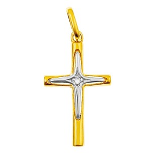 copy of Złoty krzyżyk klasyczny diamentowany