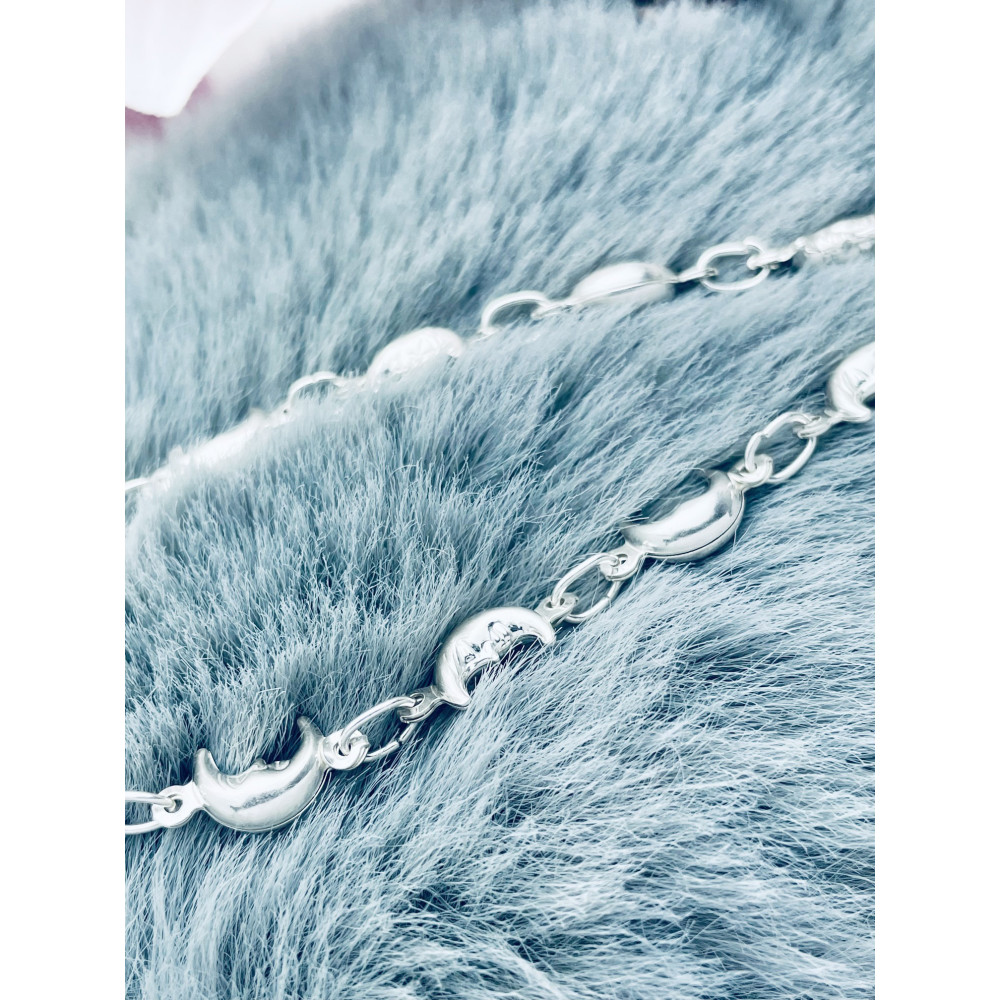 Mond Armband 925 Silber Damen Kinder