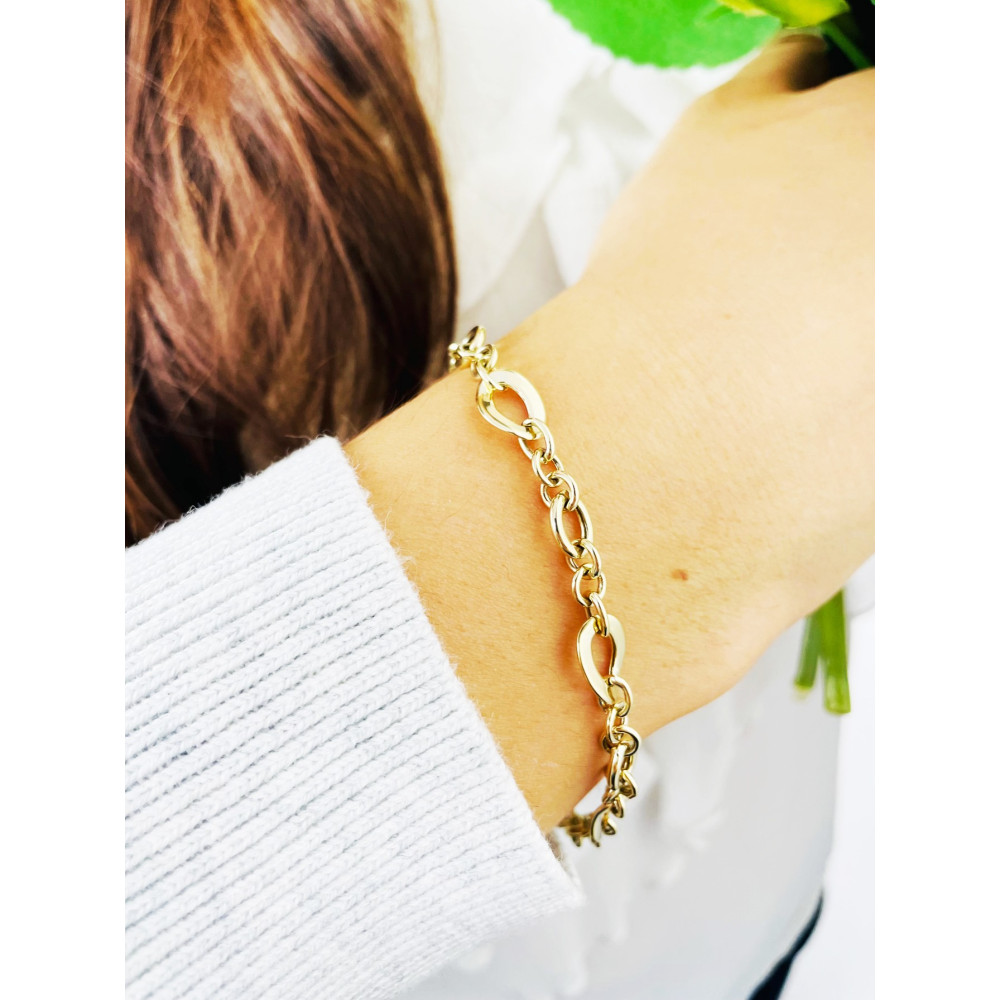 Damen Goldarmband Armband Armkette Gelbgold 375er