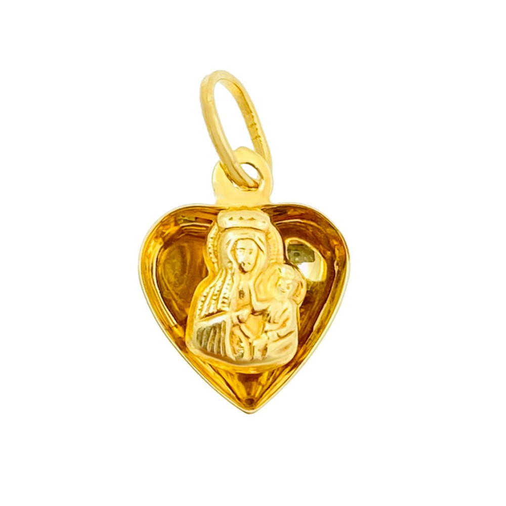Anhänger Madonna Maria Kettenanhänger Gelbgold Goldanhänger Erstkommunion Taufe 333er 8KT